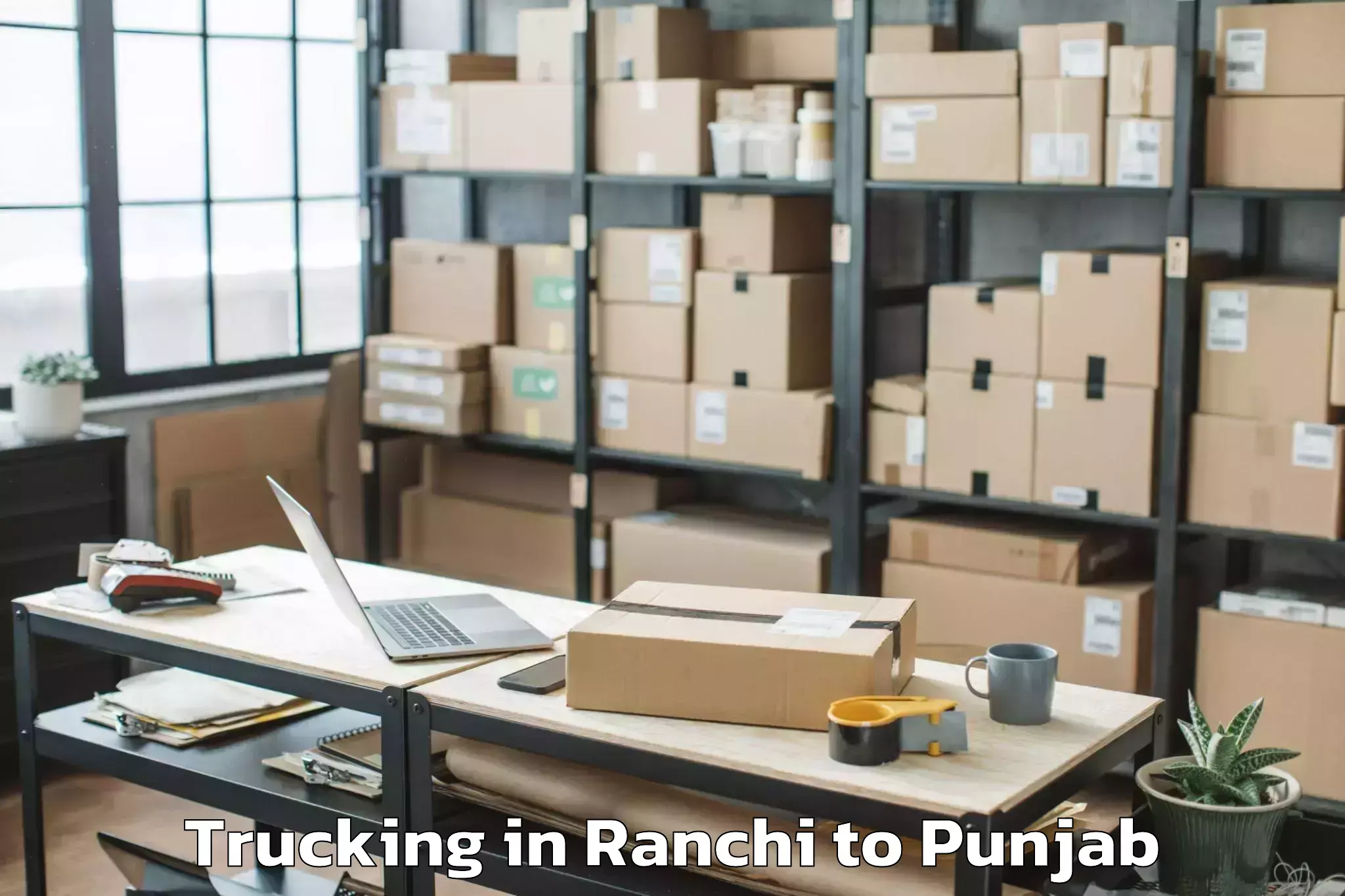 Reliable Ranchi to Chitkara University Punjab Pun Trucking